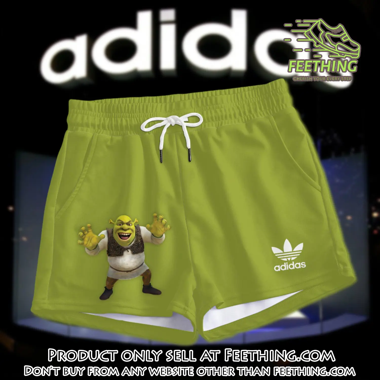 Premium shrek in adidas women shorts lady beach shorts wms1085 ft5935734